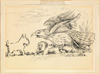 MAURICE SENDAK. Eagle with Baby and Terrier.